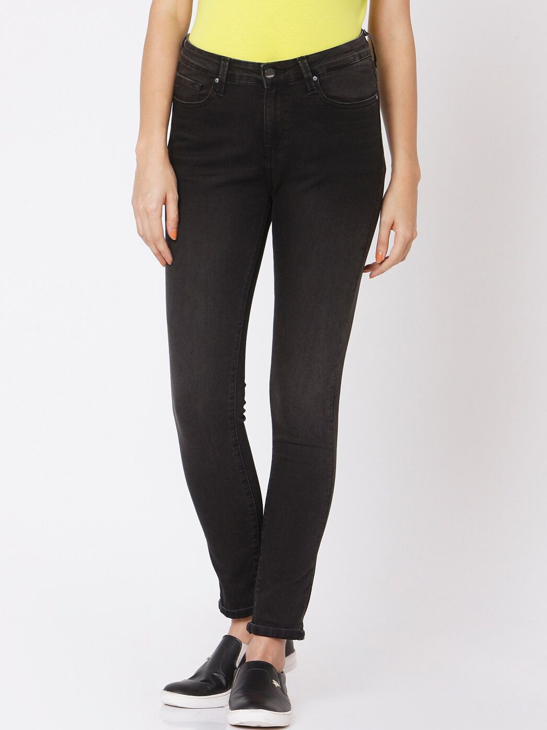 SPYKAR Women Black Skinny Fit Jeans Price in India