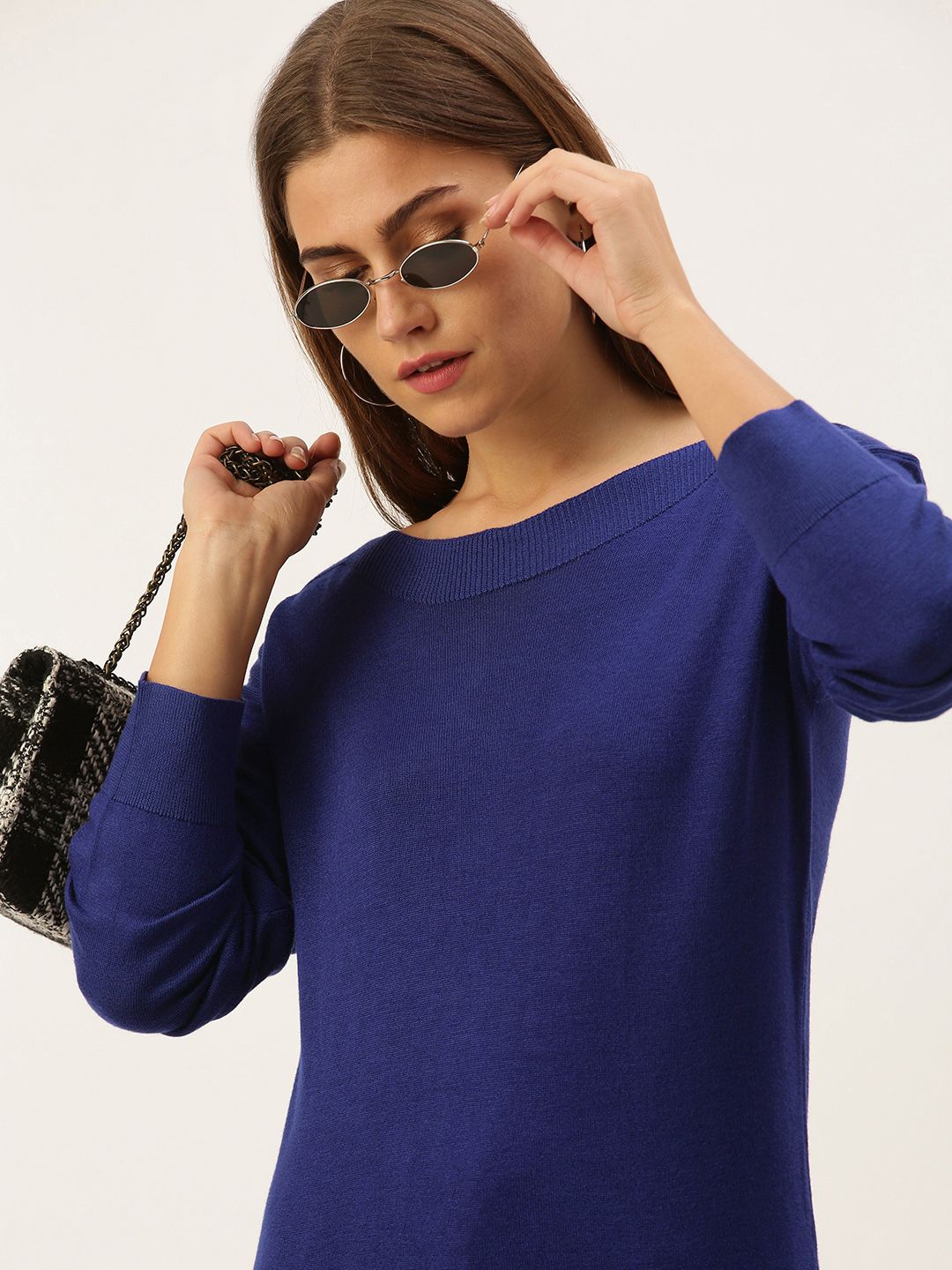 AND Women Blue Pullover Price in India