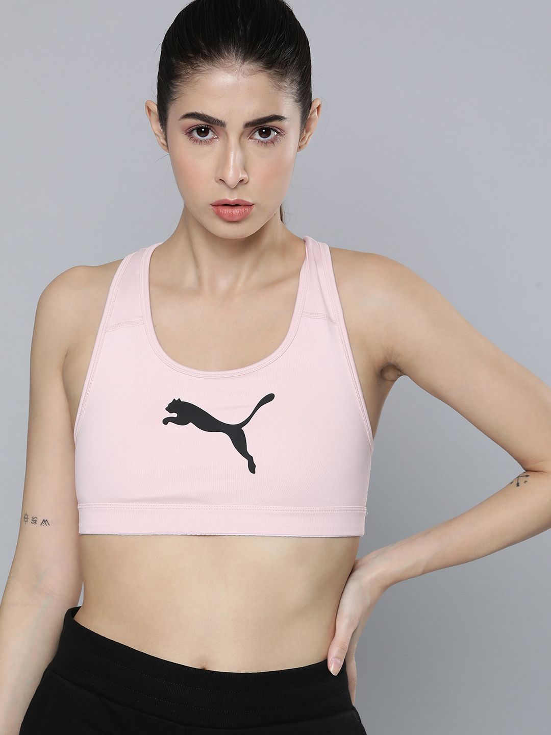 Puma Pink Workout Bra Lightly Padded Price in India