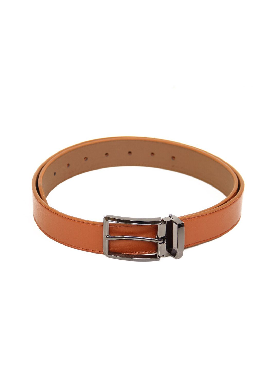 Calvadoss Women Tan Textured PU Belt Price in India