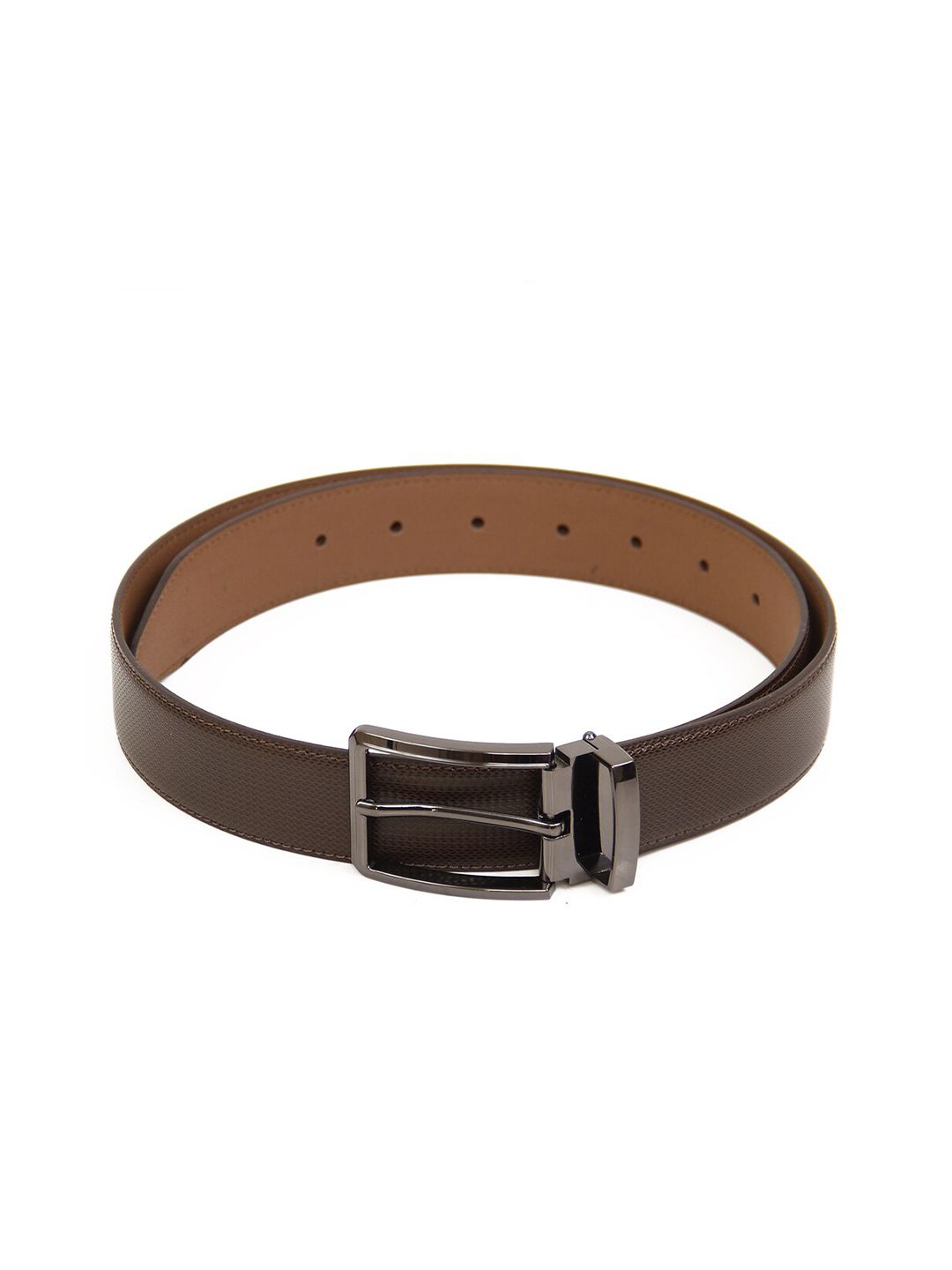 Calvadoss Women Brown Textured PU Casual Belt Price in India