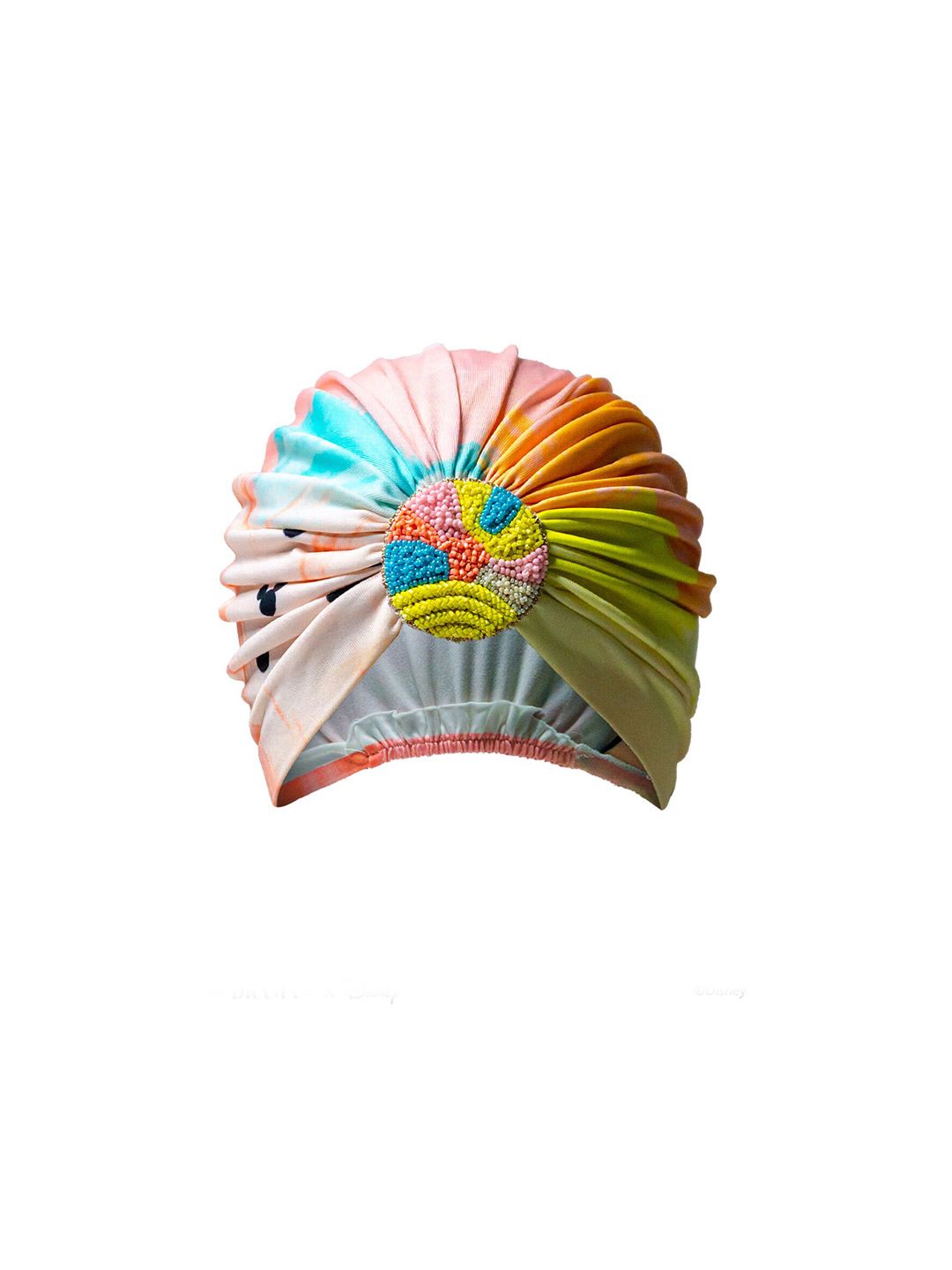 HAIR DRAMA COMPANY DISNEY MICKEY FUN-TASTIC Women Multicoloured Colourblocked Turban Price in India
