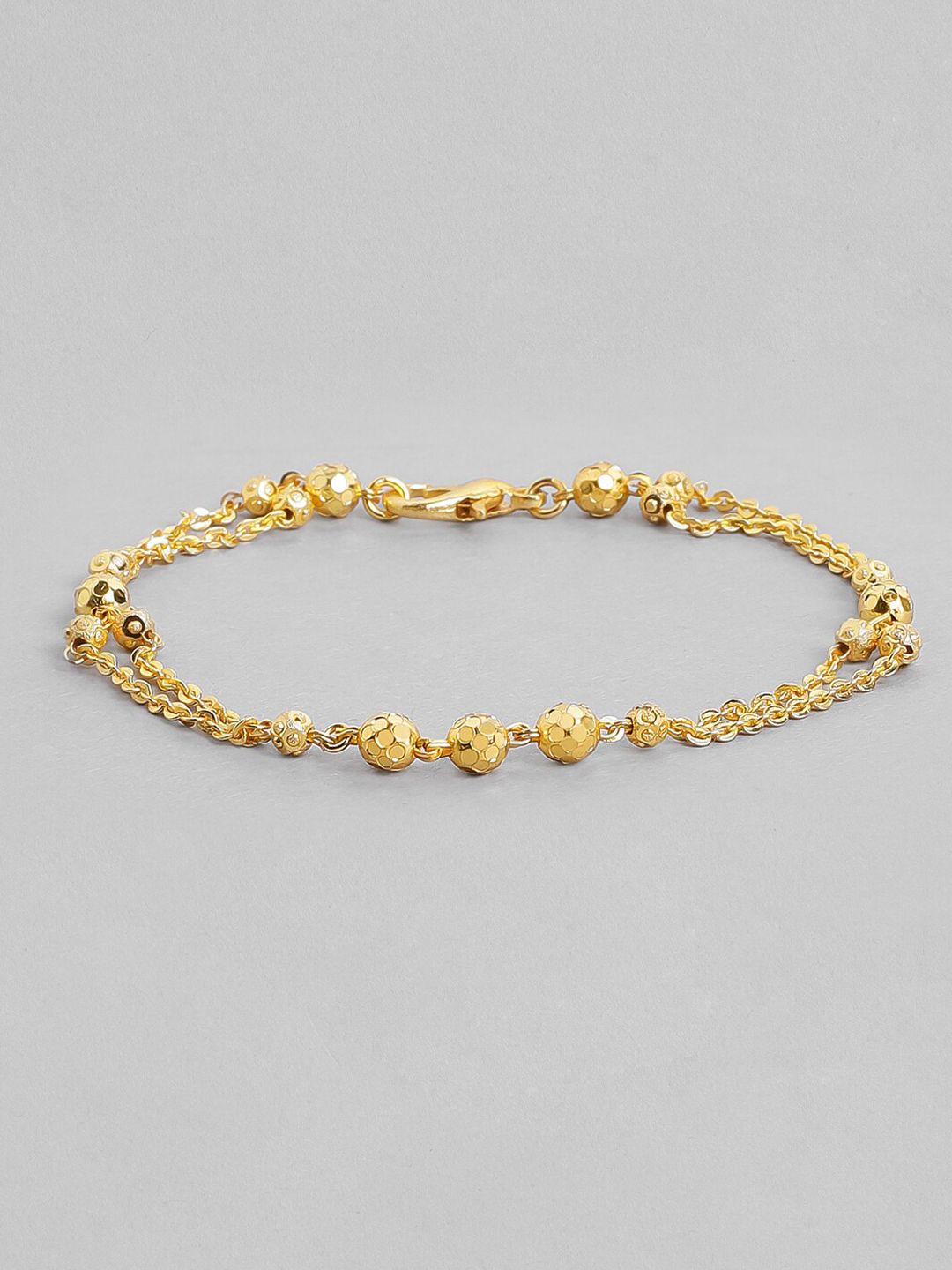 Rubans Women 24K Gold-Toned Handcrafted Filigree Charm Bracelet Price in India