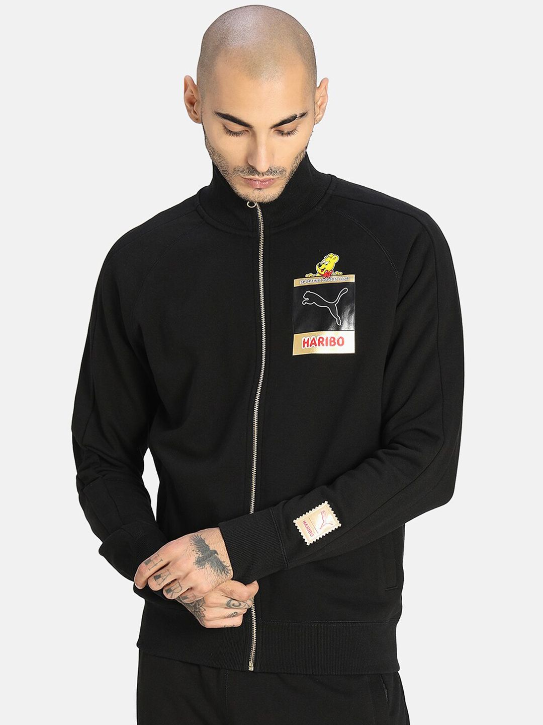 Puma x HARIBO Unisex Black Printed Track Jacket Price in India