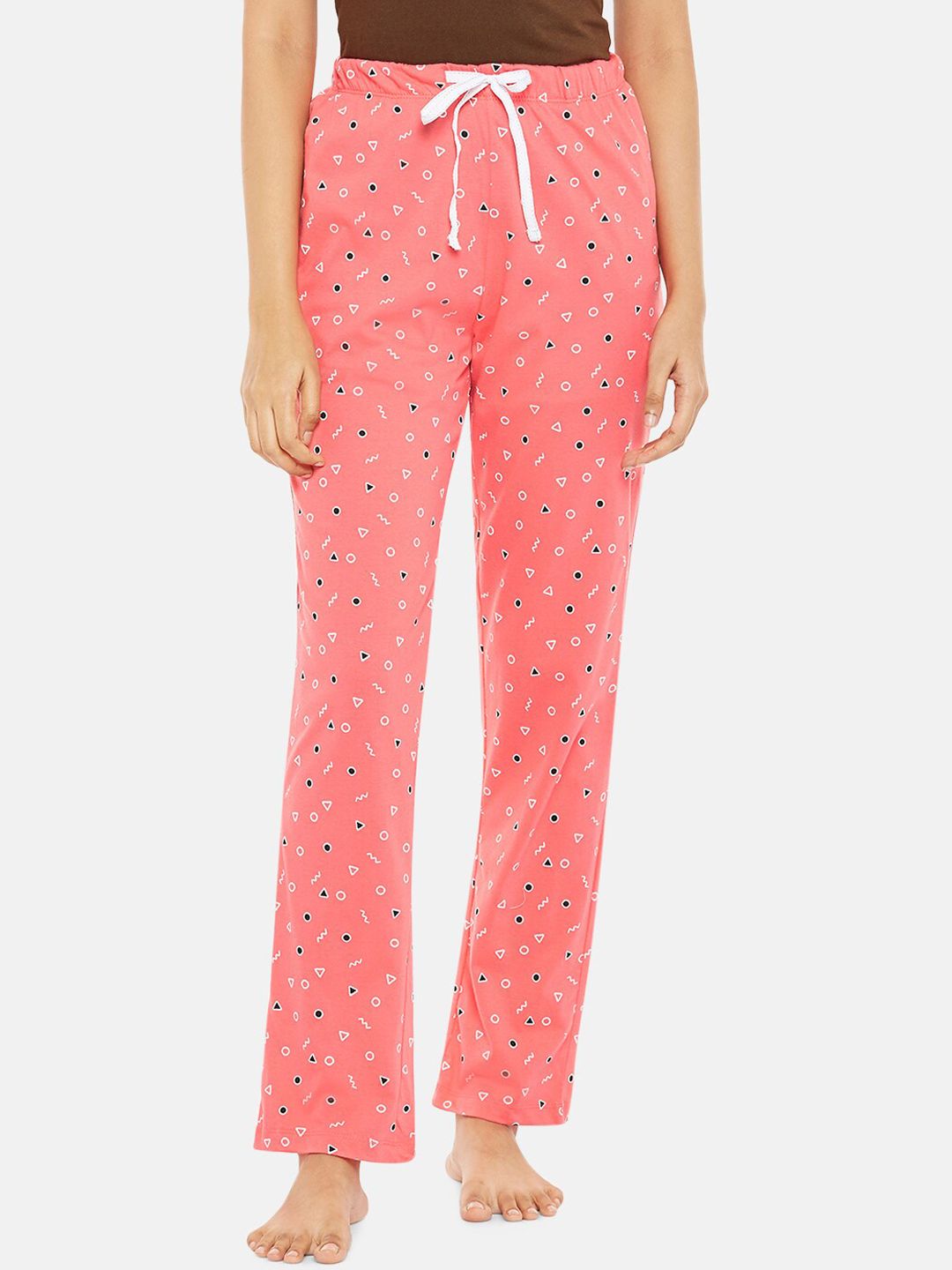 Dreamz by Pantaloons Women Coral Printed Lounge Pants Price in India