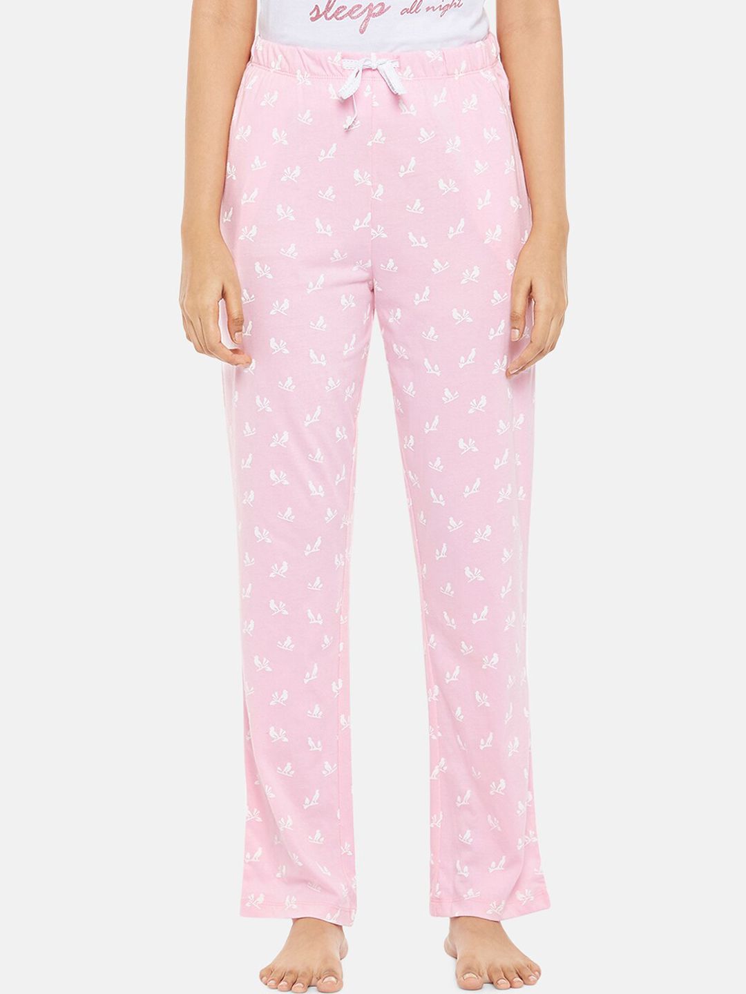 Dreamz by Pantaloons Women Pink Printed Lounge Pants Price in India