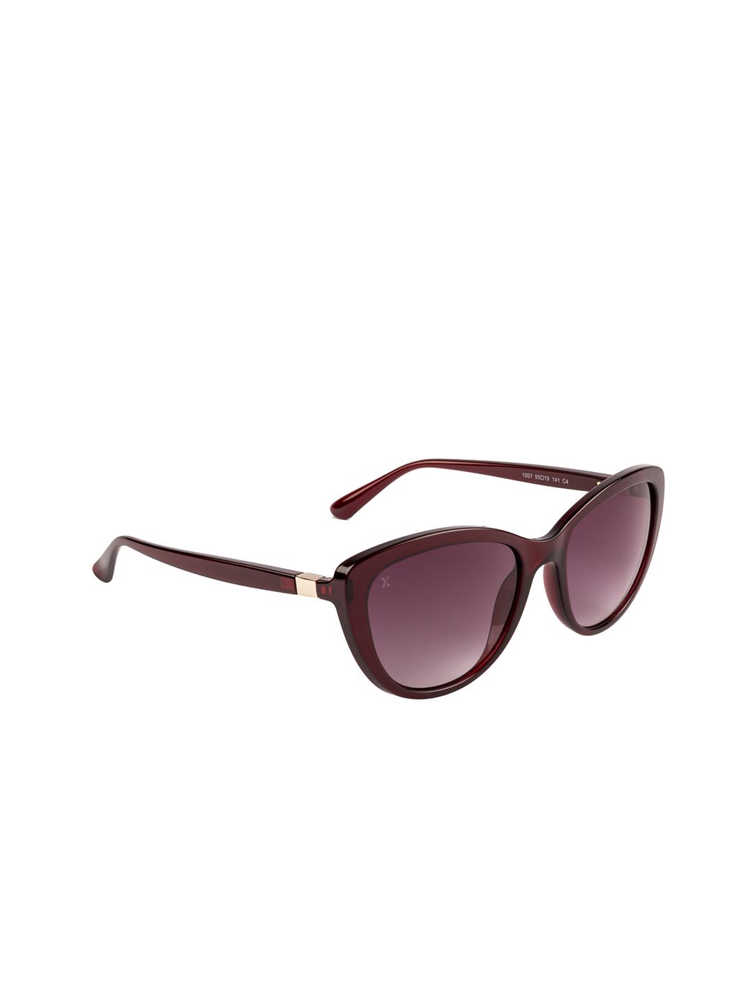 XPRES Women Purple Lens & Brown Full Rim Cateye Sunglasses  1007 55019 141 C4 Price in India