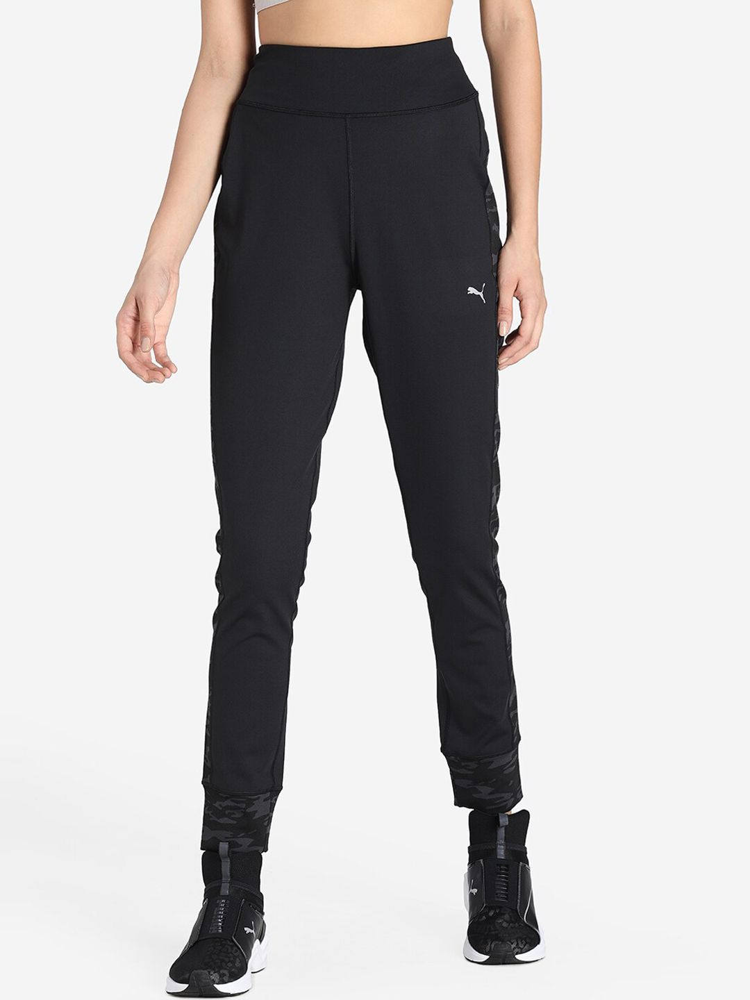 Puma Women Black Solid Running Joggers Price in India