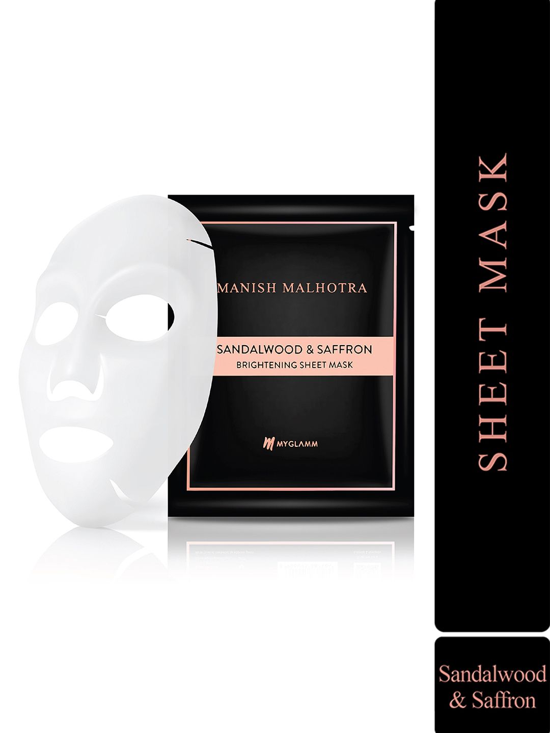 MyGlamm Manish Malhotra Beauty Saffron & Sandalwood Brightening Sheet Mask -25g