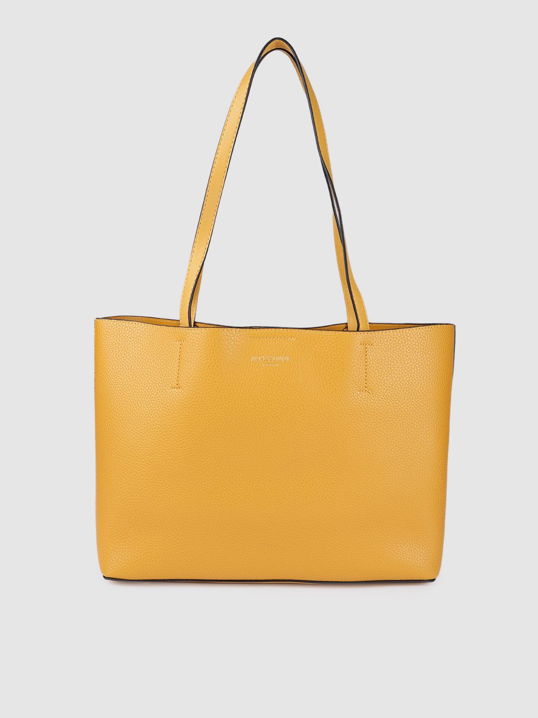 Accessorize Yellow Solid Leo Tote Bag Price in India