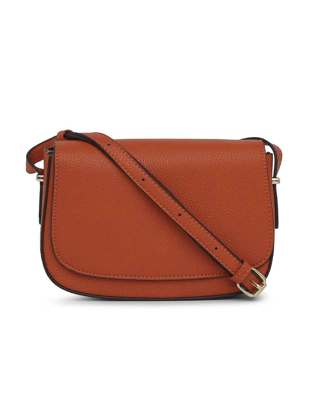 Accessorize Orange Solid Sling Bag Price in India