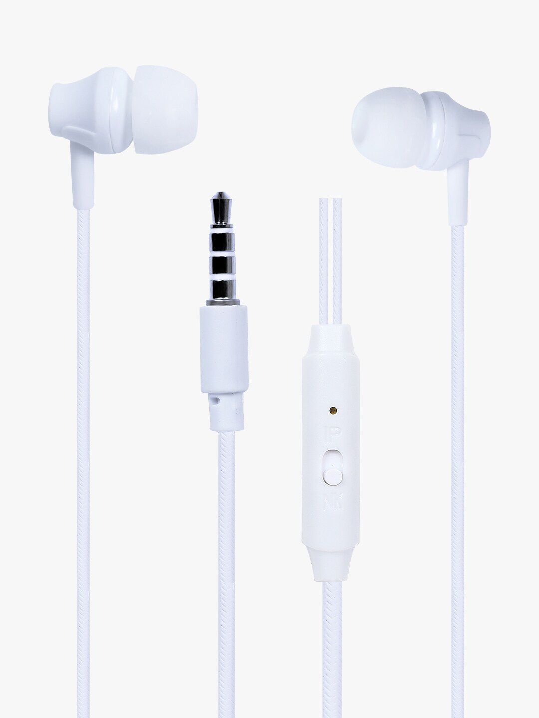 SWAGME White Solid Superbass IE002 In-Ear Wired Earphones With Mic Price in India