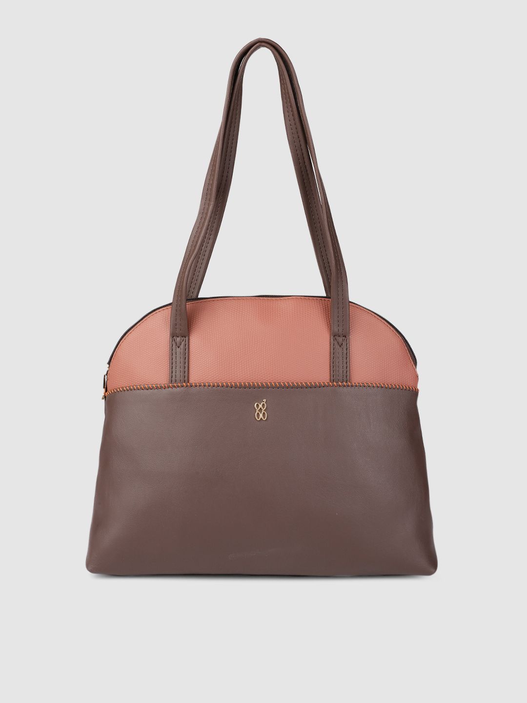 Baggit Brown & Pink Colourblocked Shoulder Bag Price in India