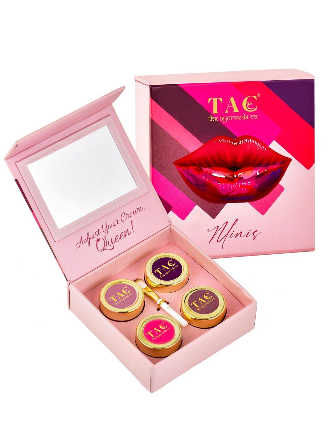 TAC- The Ayurveda Co. Lip-Cheek Tint Minis Gift Set - Multi Color Pack Price in India