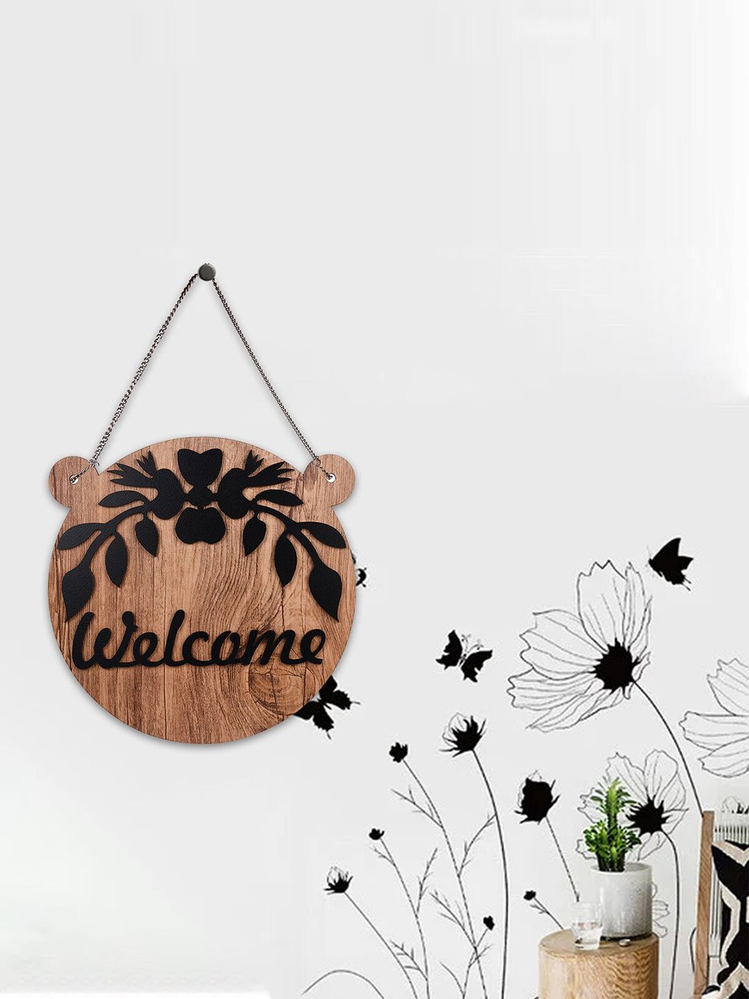 ROMEE Brown Wooden Wall Hanging Price in India