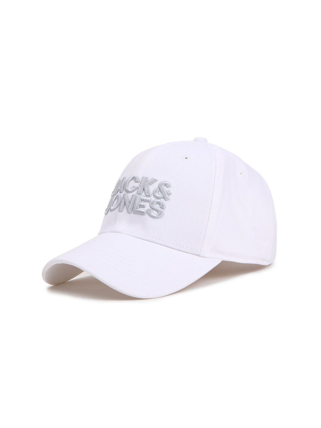 Buy Jack & Jones Men Navy Blue & White Embroidered Baseball Cap