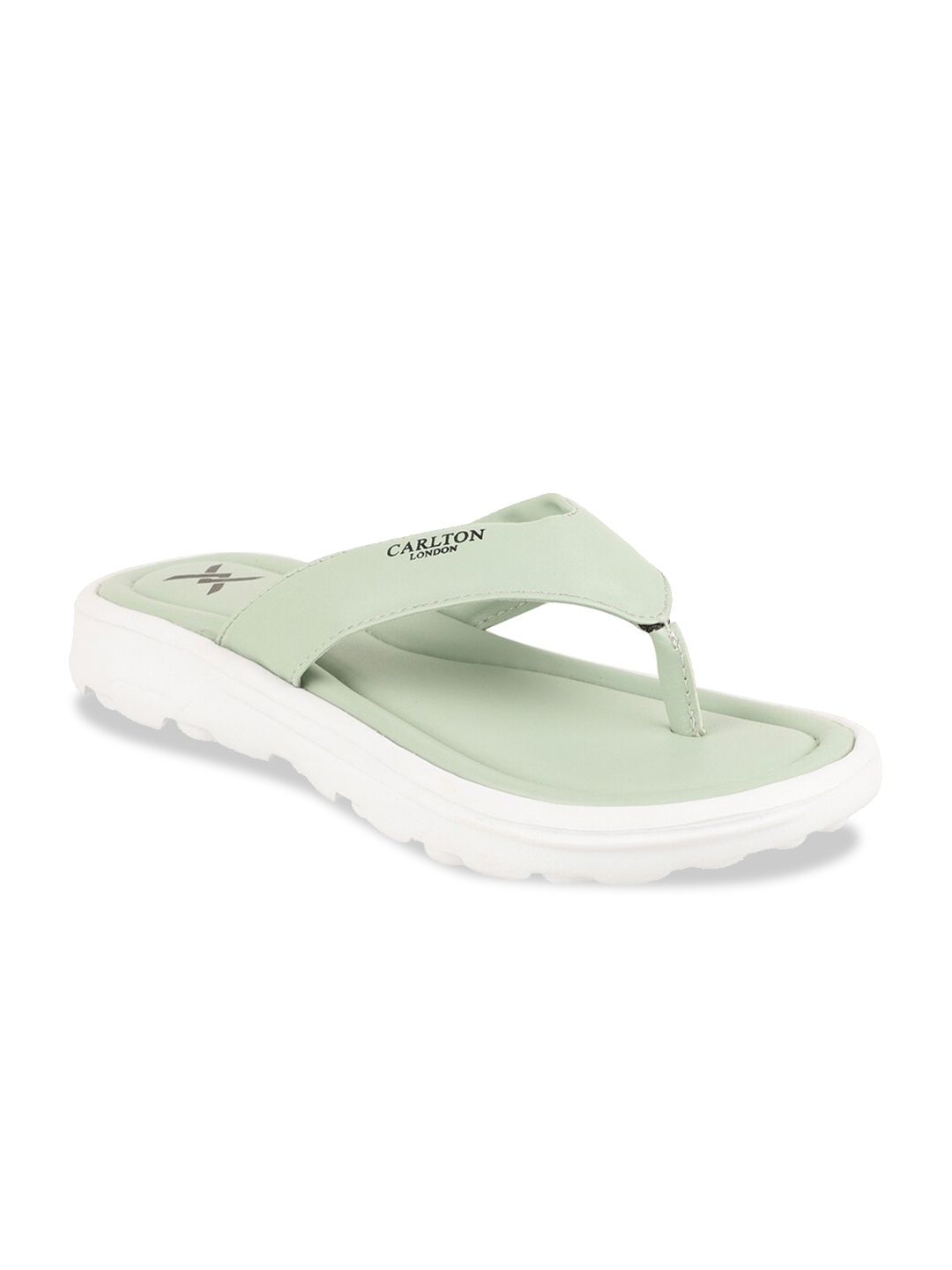 Carlton London sports Women Green Rubber Thong Flip-Flops Price in India