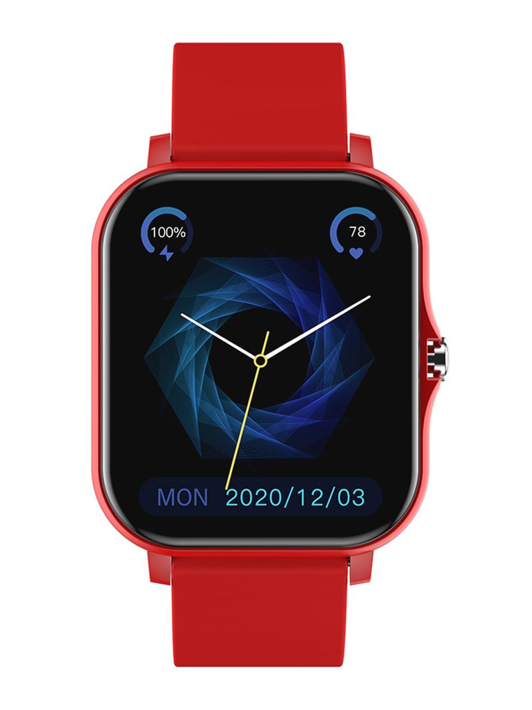 French Connection Unisex Red Touch Screen Smartwatch with HRM & Smart Phone FCUK007D Price in India