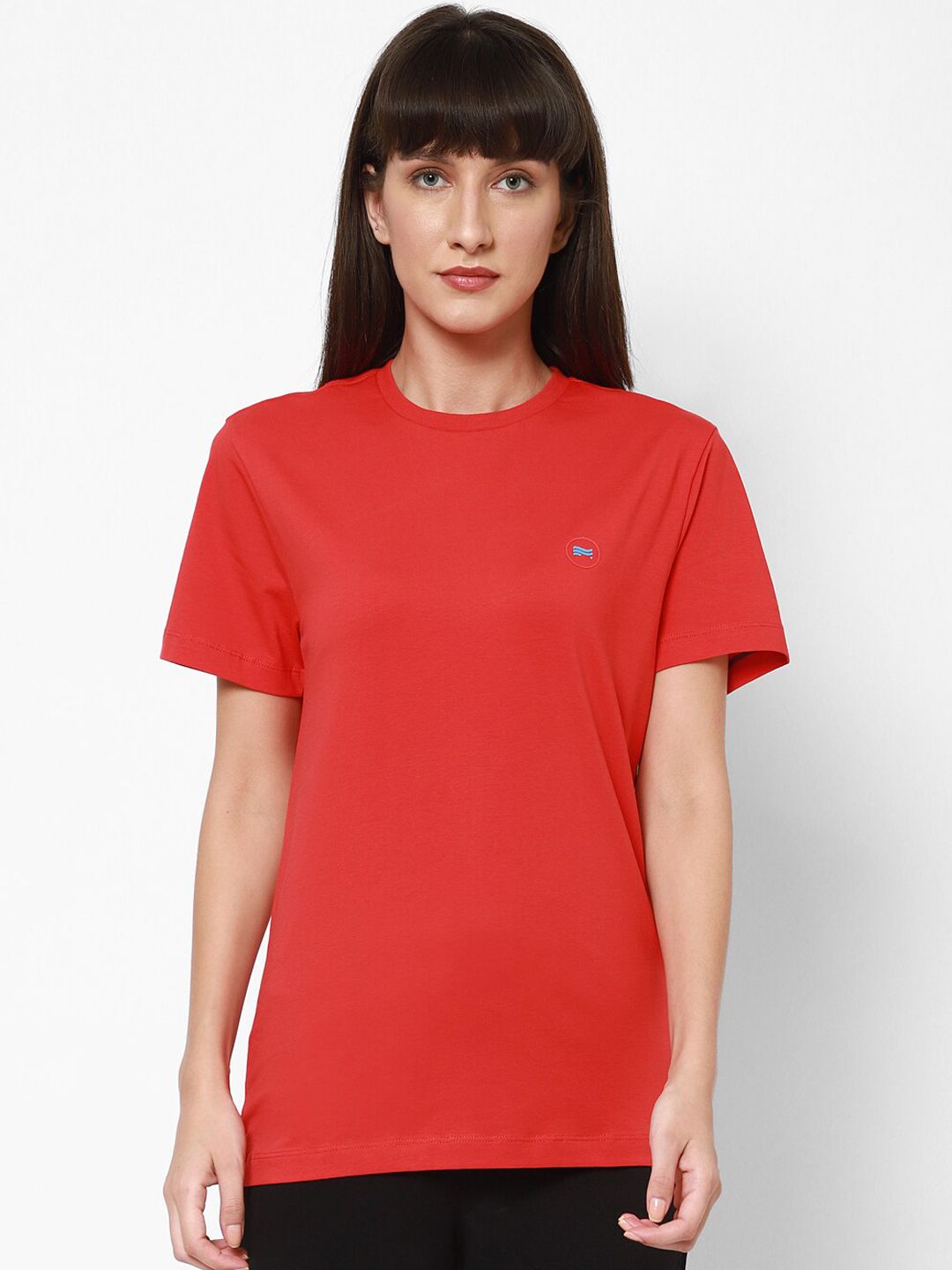 COASTLAND Women Red Solid Lounge T-shirt Price in India