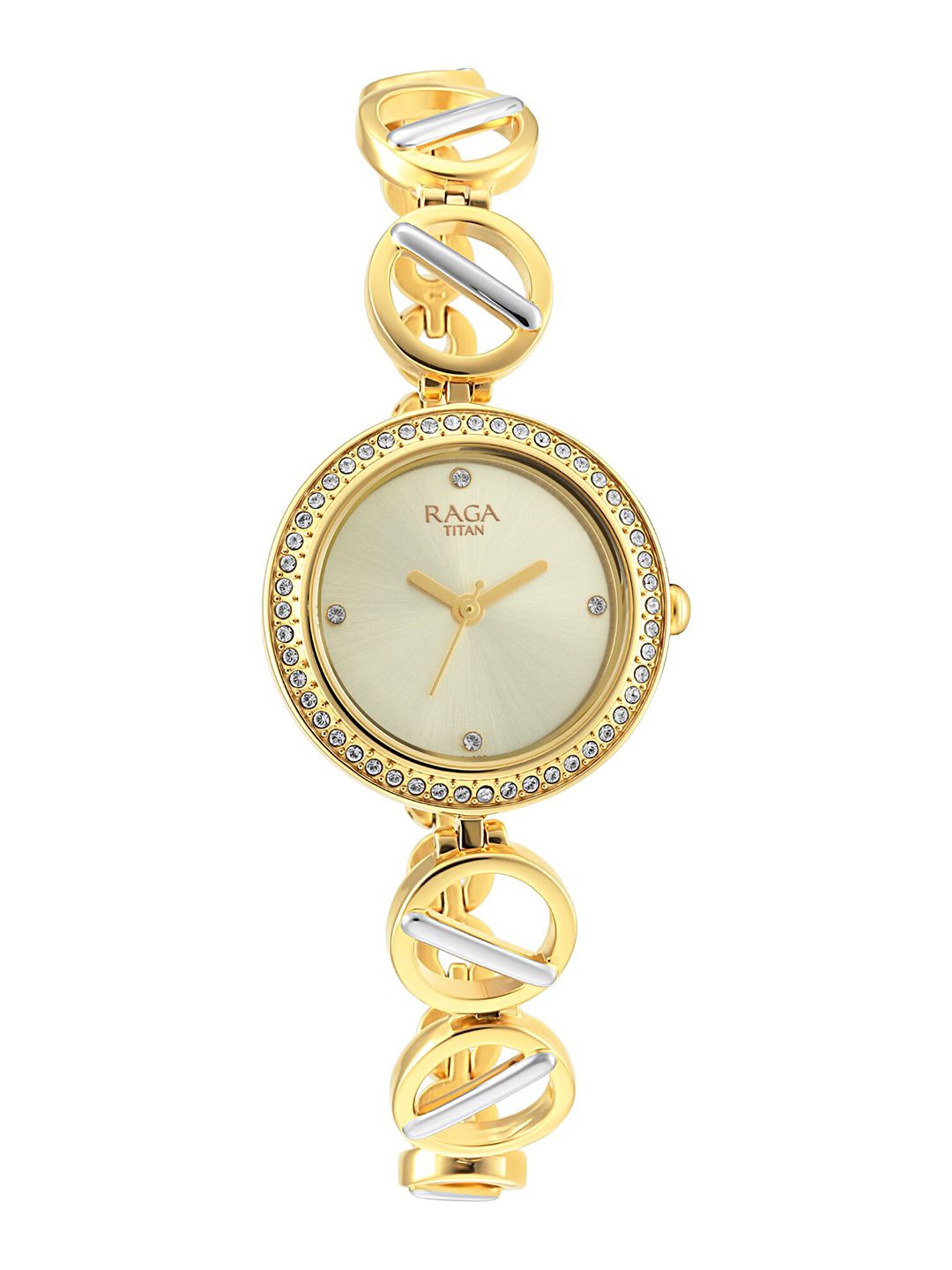 Titan Women Gold-Toned Analogue Watch Price in India