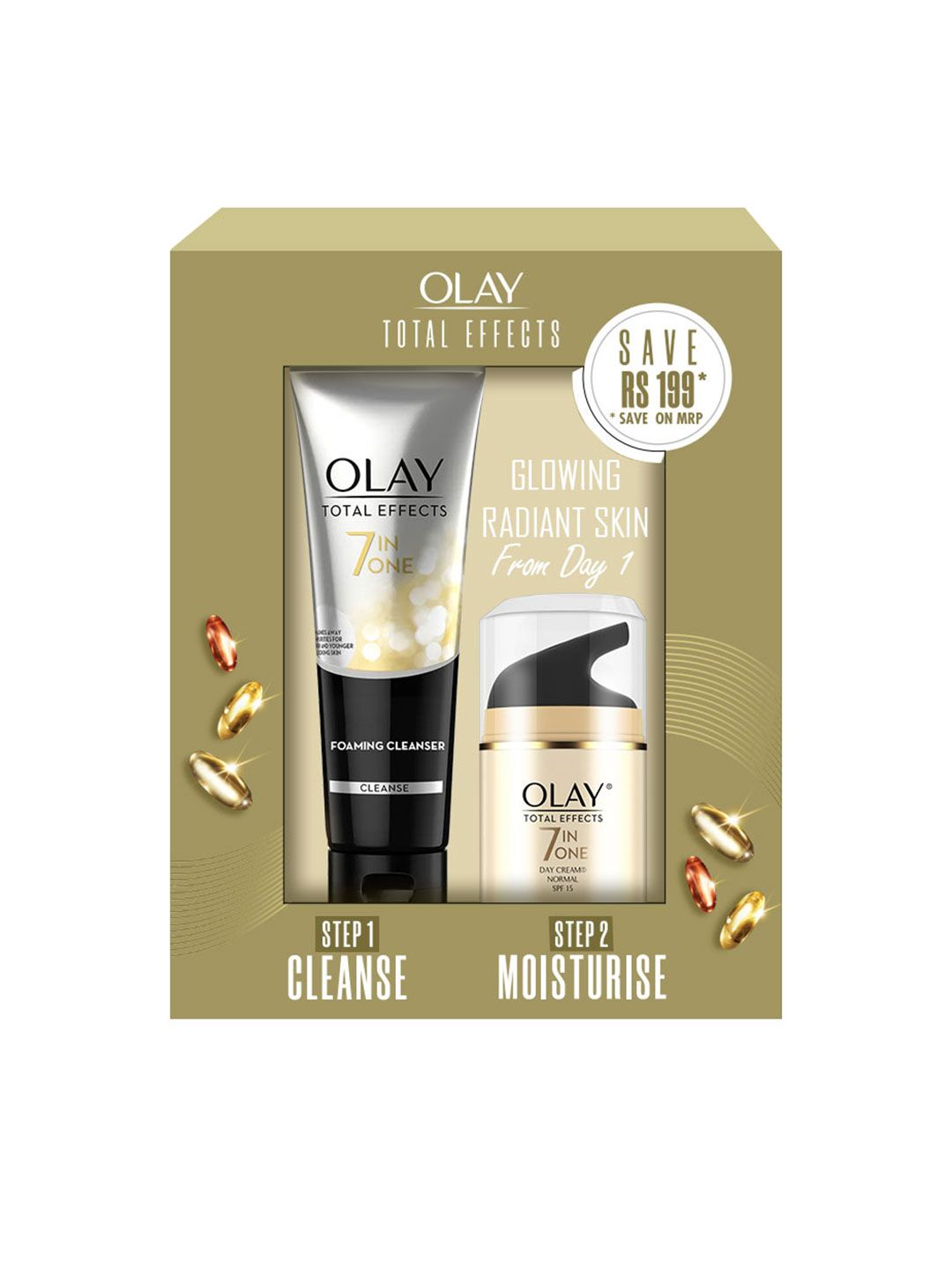 Olay Total Effects Gift Pack - Day Cream 50g & Cleanser 100g