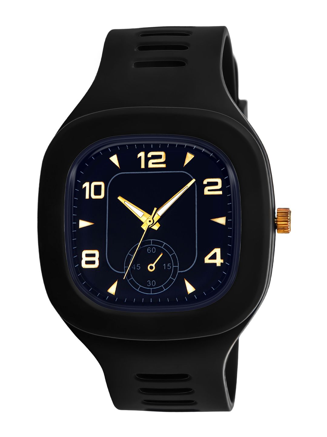 SWADESI STUFF Unisex Black Dial & Black Straps Analogue Watch 6 CRONO BLACK Price in India