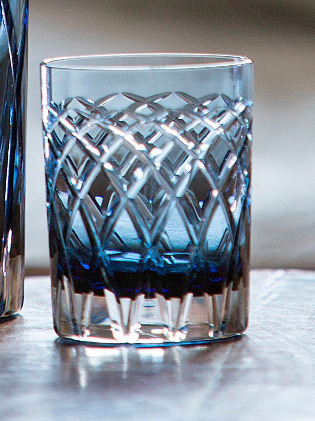 Royal Brierley Single Harris Ink Blue Tumbler Glass Price in India