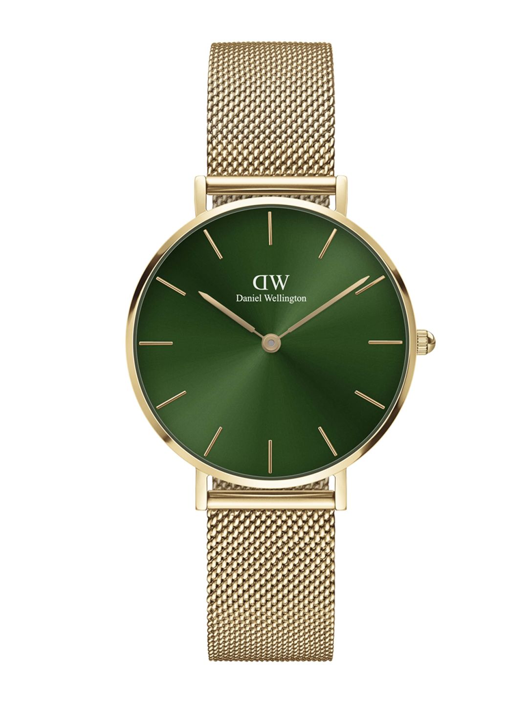 Daniel Wellington Women Green Dial & Gold-Plated Straps Analogue Watch - DW00100480-Gold Price in India