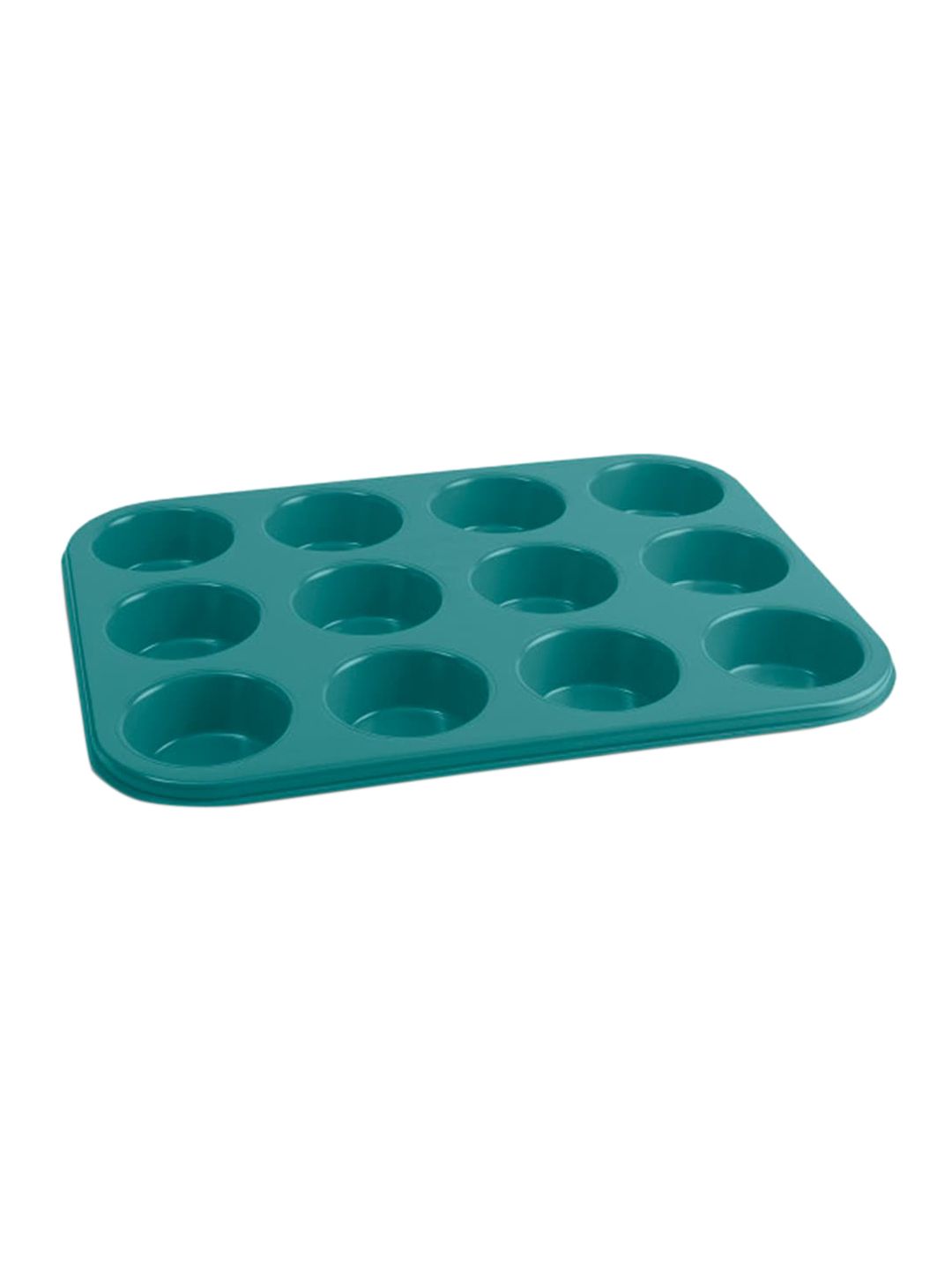 Jamie Oliver Sea Green Solid Non-Stick 12 Hole Muffin Tin Price in India