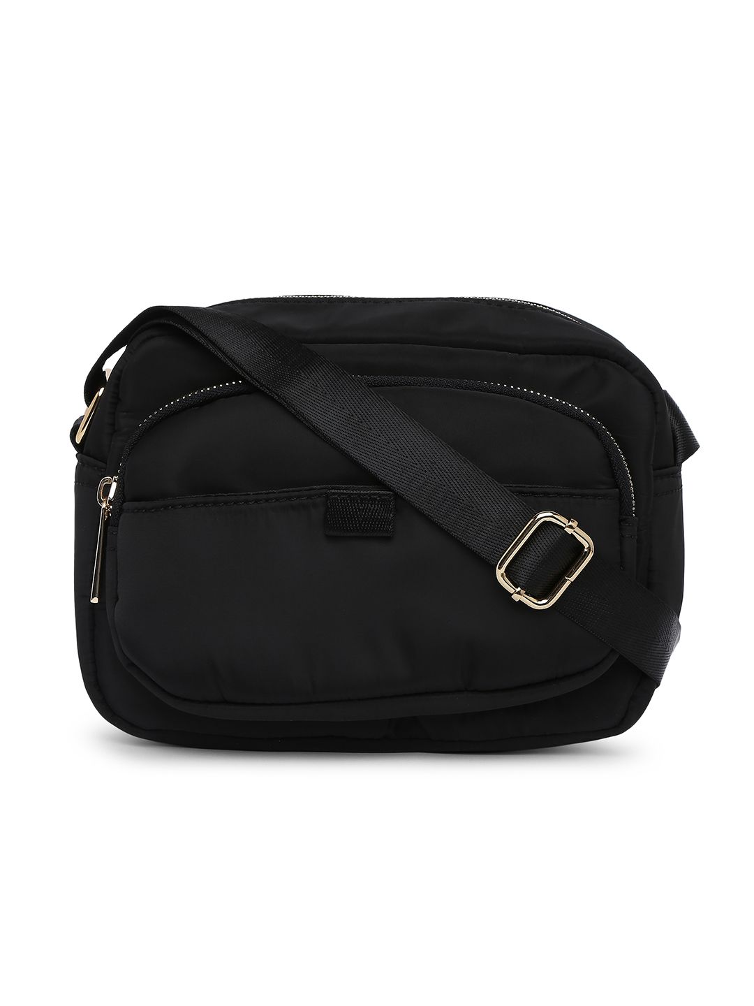 Accessorize Black Structured Megan Sling Bag Price in India