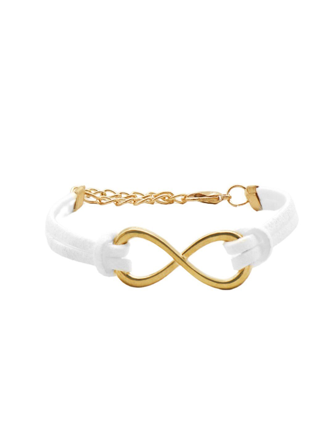 JOKER & WITCH Women White & Gold-Plated Wraparound Bracelet Price in India