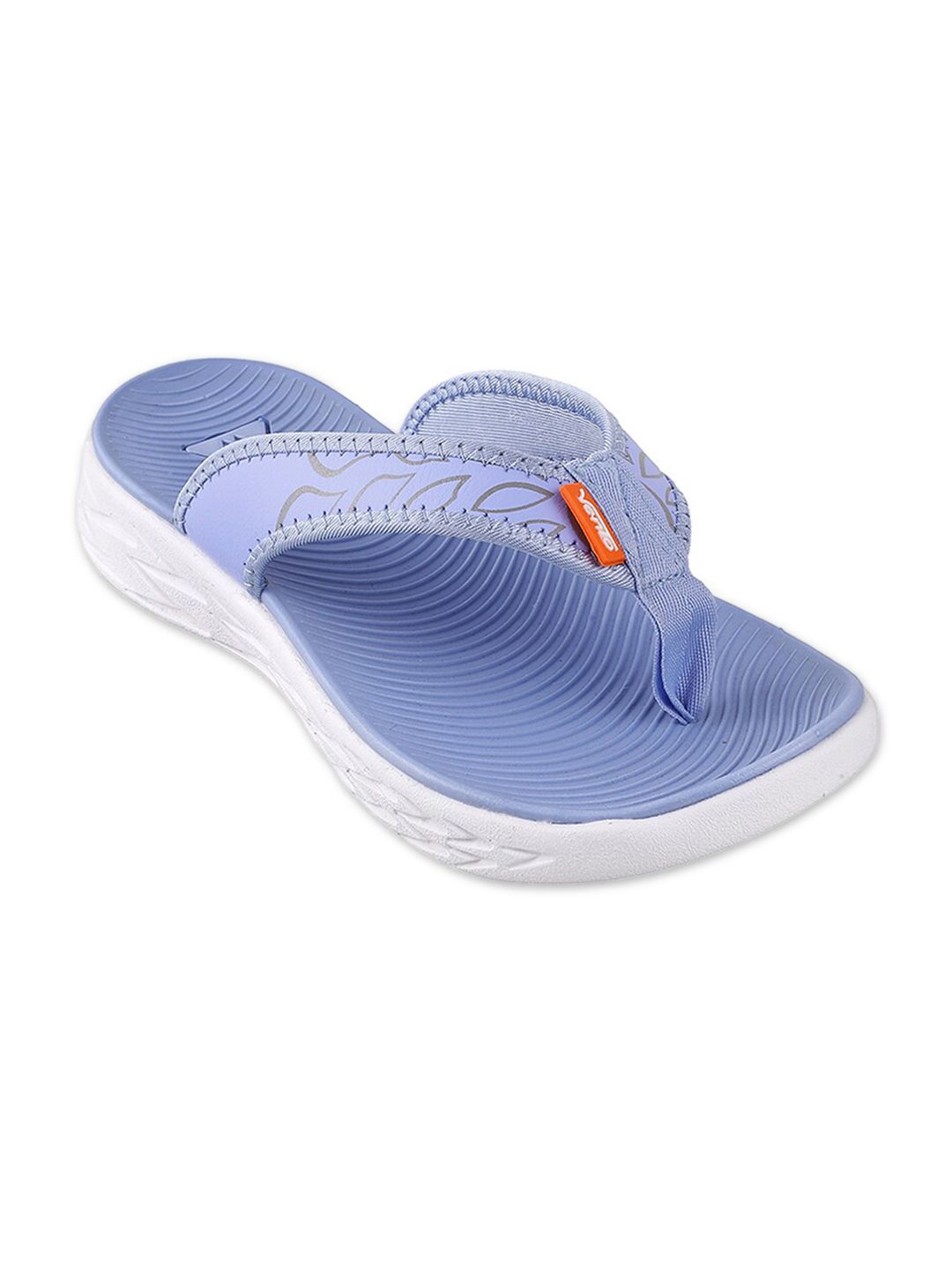 Vento Women Blue Printed Thong Flip-Flops Price in India