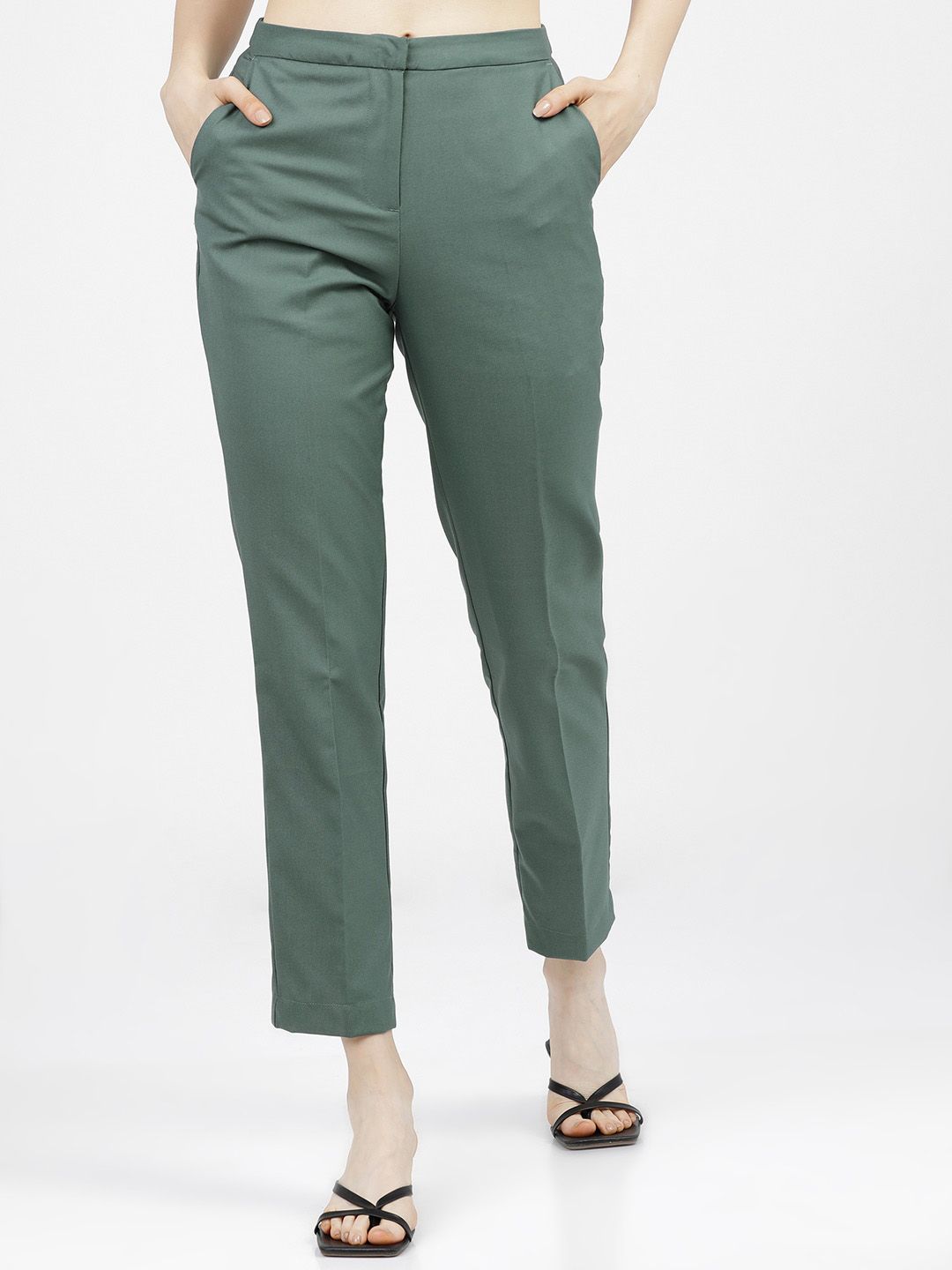 Tokyo Talkies Women Green Trousers Price in India