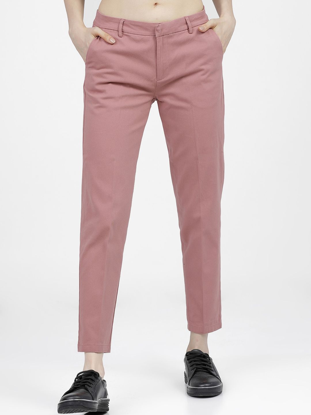 Tokyo Talkies Women Rose Tapered Fit Trousers Price in India