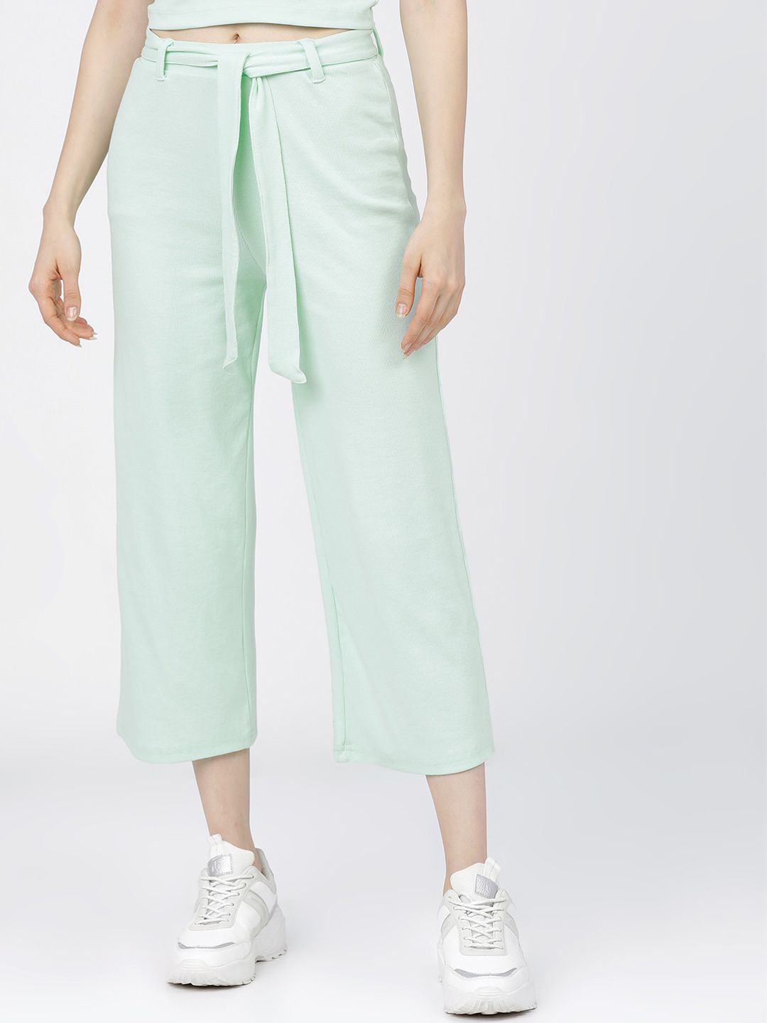 Tokyo Talkies Women Green Culottes Trousers Price in India