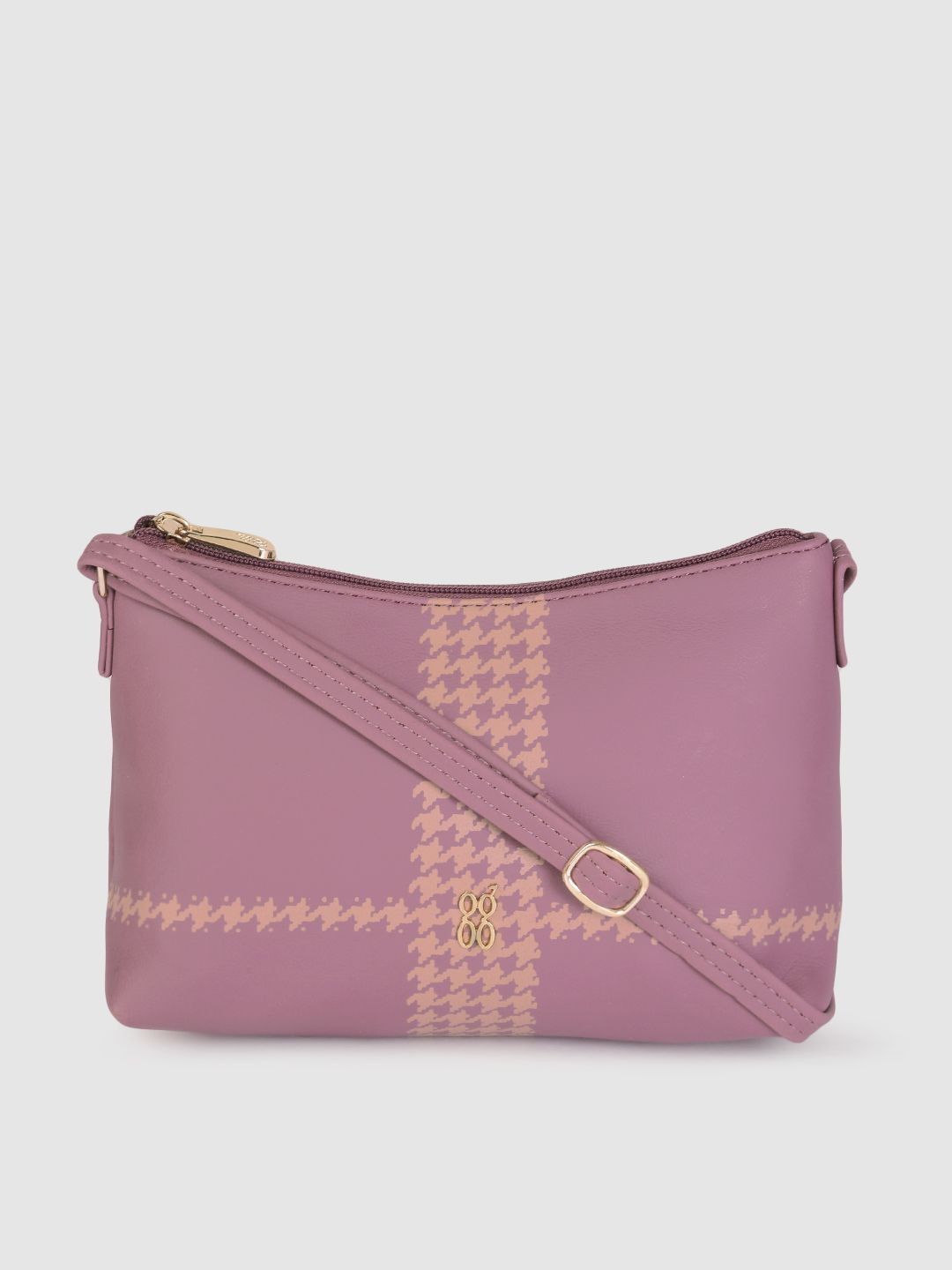 Baggit Women Violet Printed Sling Bag Price in India