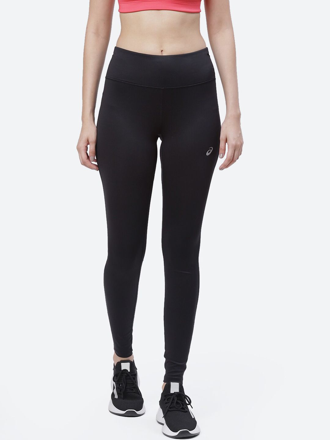 ASICS Women Black Solid SILVER Tights Price in India