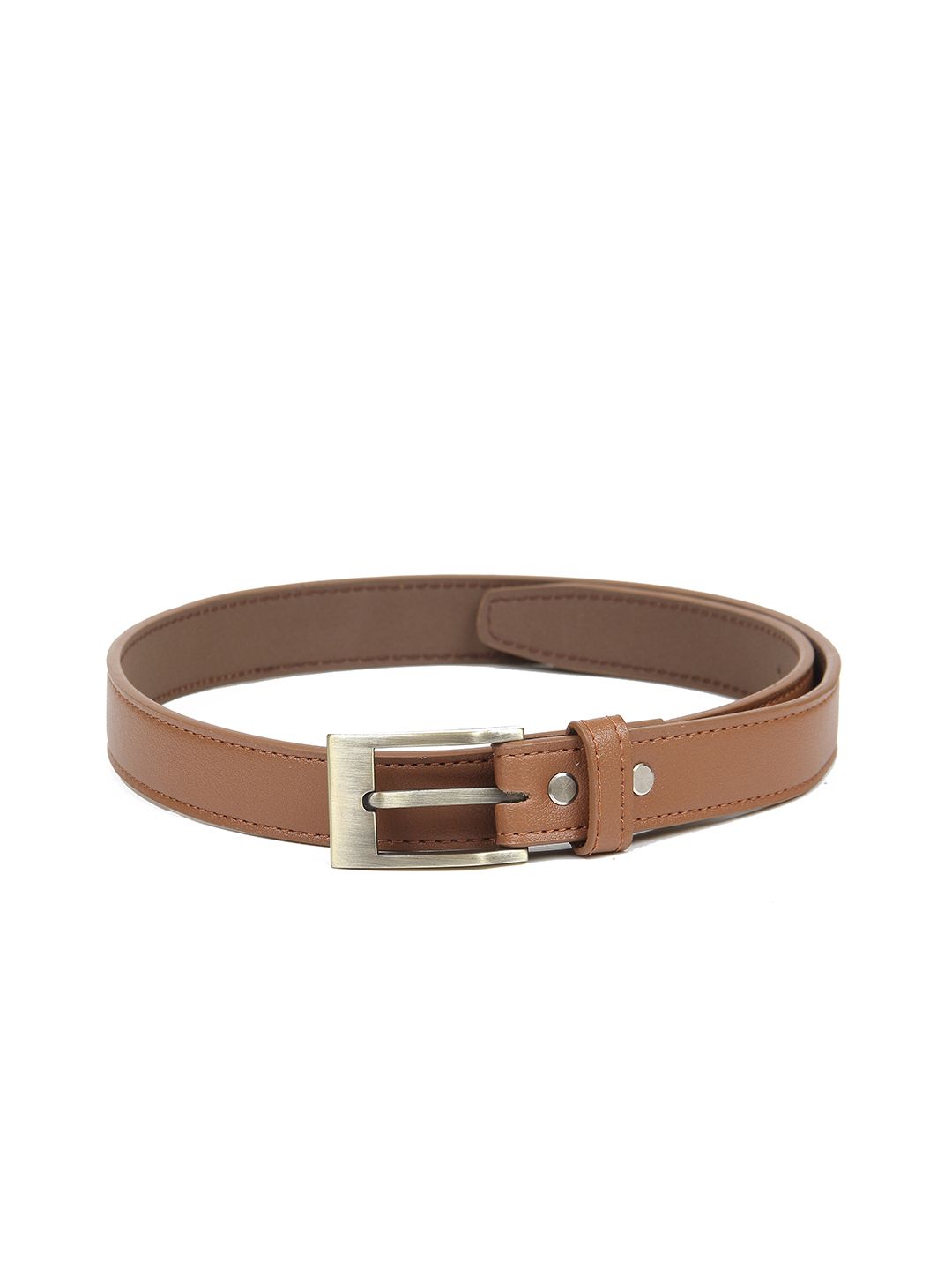 Calvadoss Women Tan Textured PU Belt Price in India