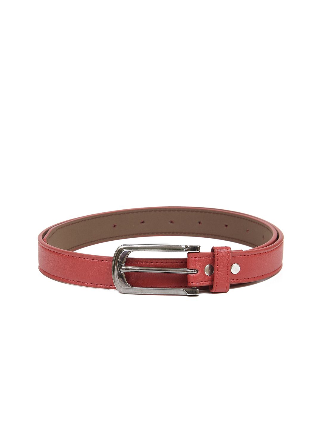 Calvadoss Women Red Textured PU Belt Price in India