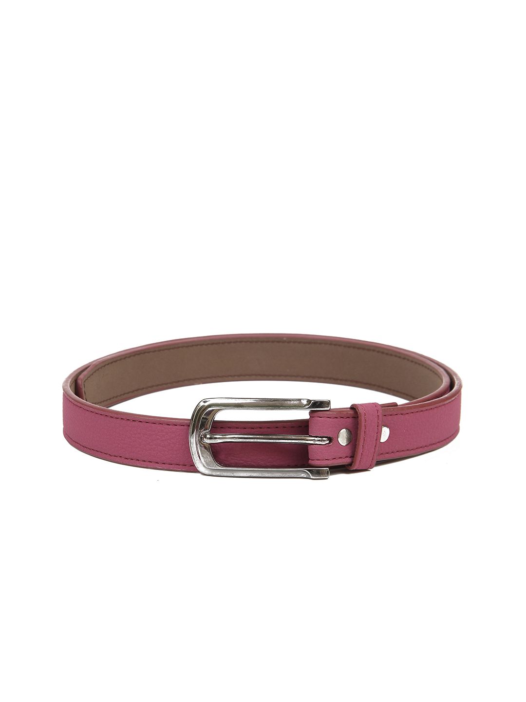 Calvadoss Women Magenta Textured PU Belt Price in India