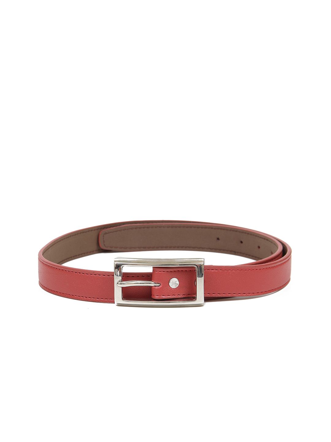 Calvadoss Women Red Textured PU Belt Price in India