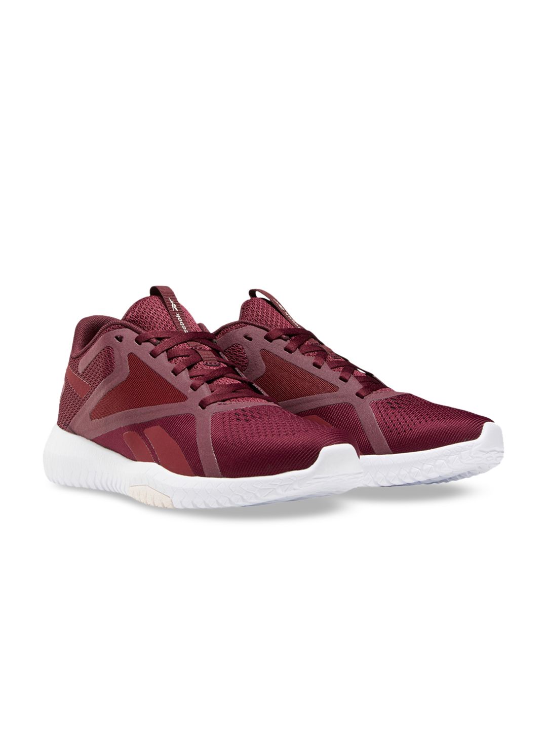 Reebok Women Maroon Mesh Training or Gym Non-Marking Shoes Price in India
