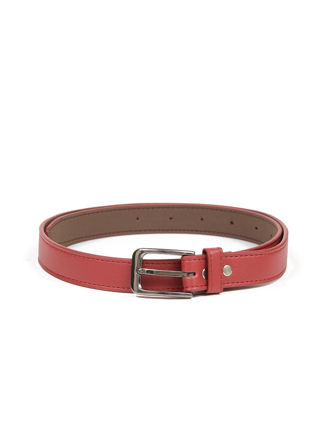 Calvadoss Women Red Solid PU Casual Belt Price in India