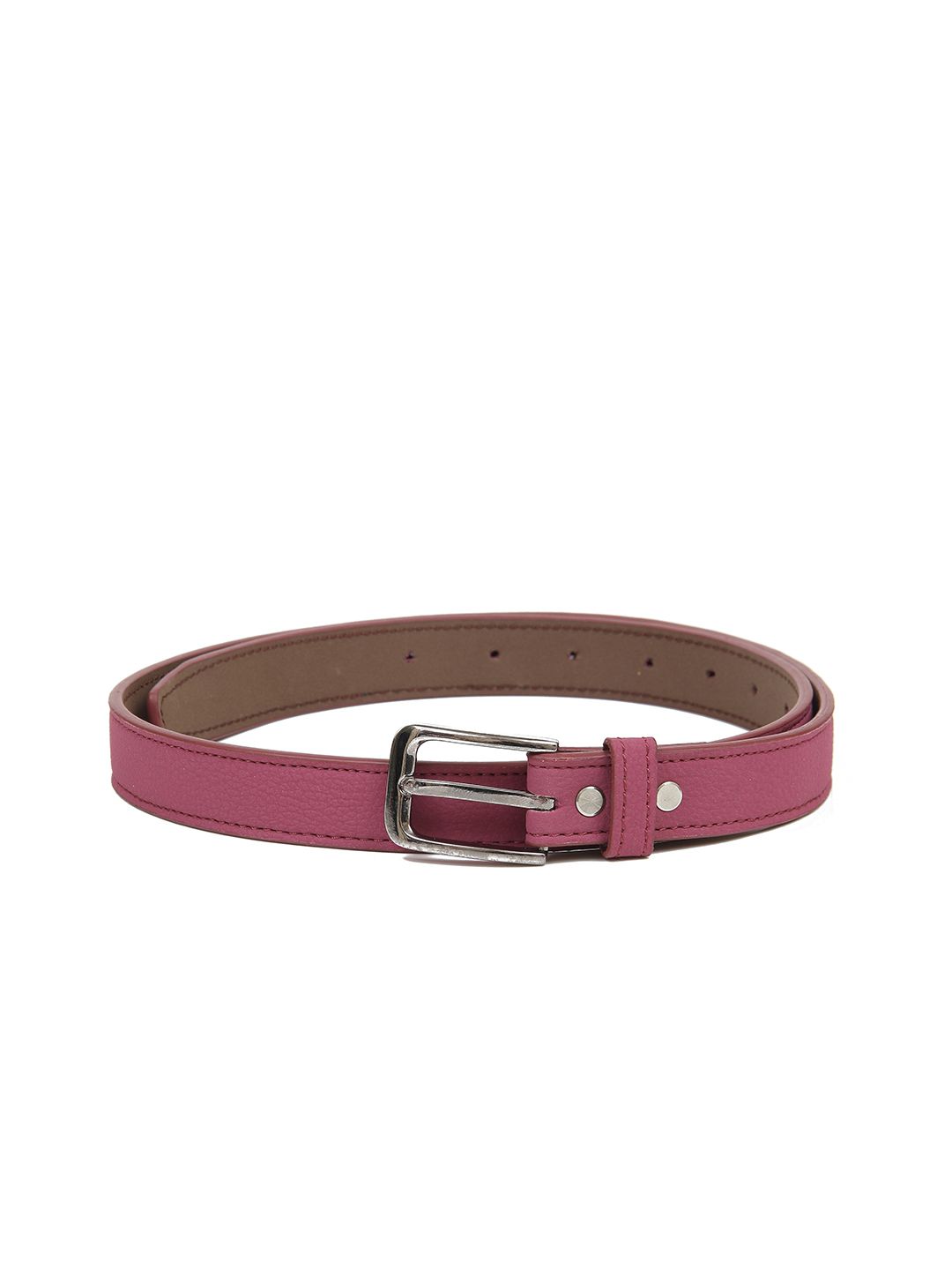 Calvadoss Women Magenta Textured PU Belt Price in India