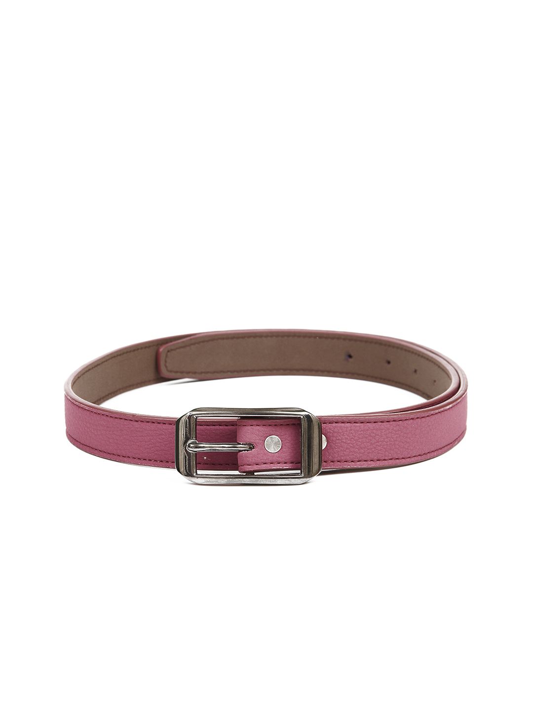 Calvadoss Women Magenta Textured PU Belt Price in India