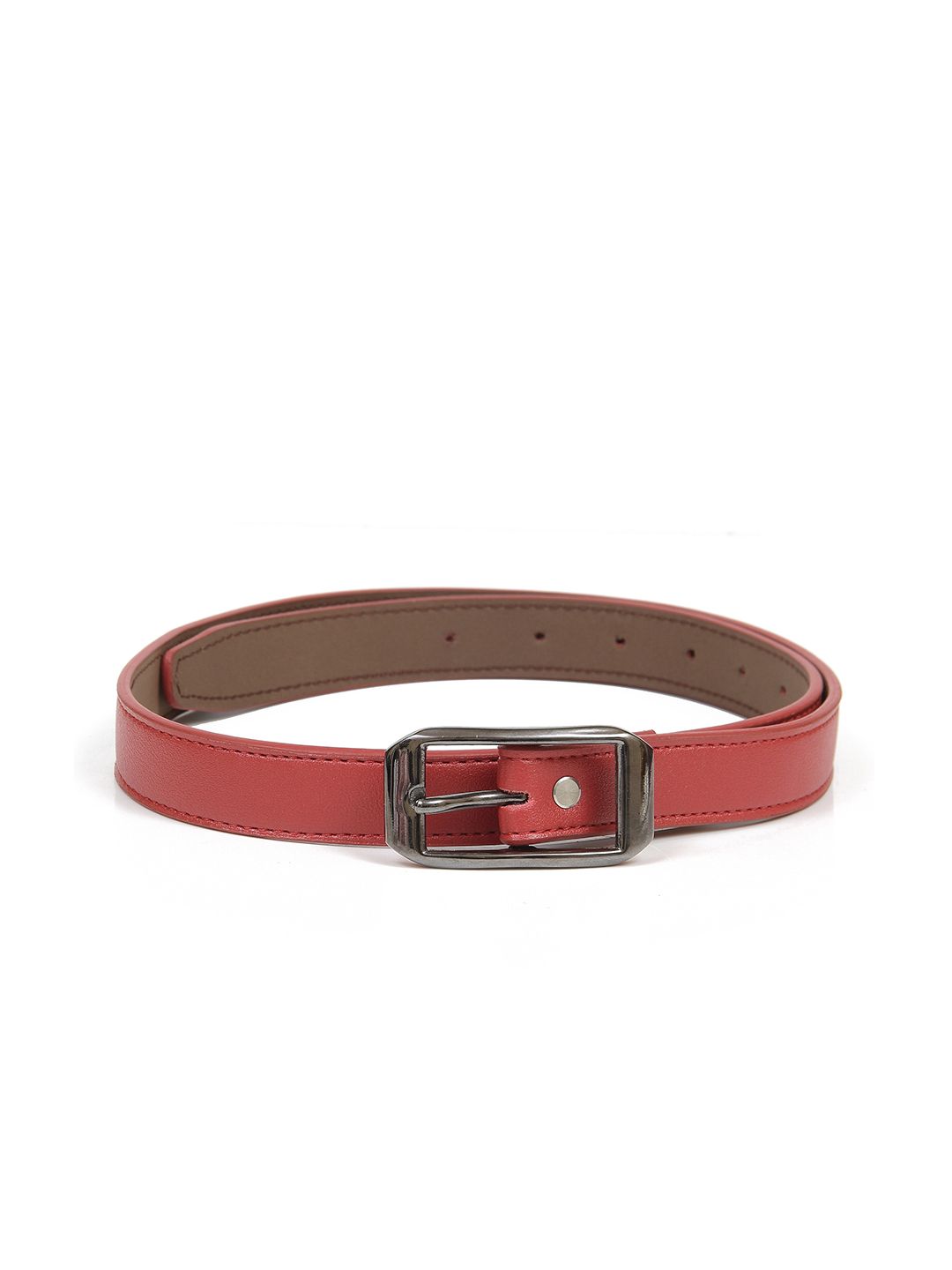 Calvadoss Women Red Textured Belt Price in India