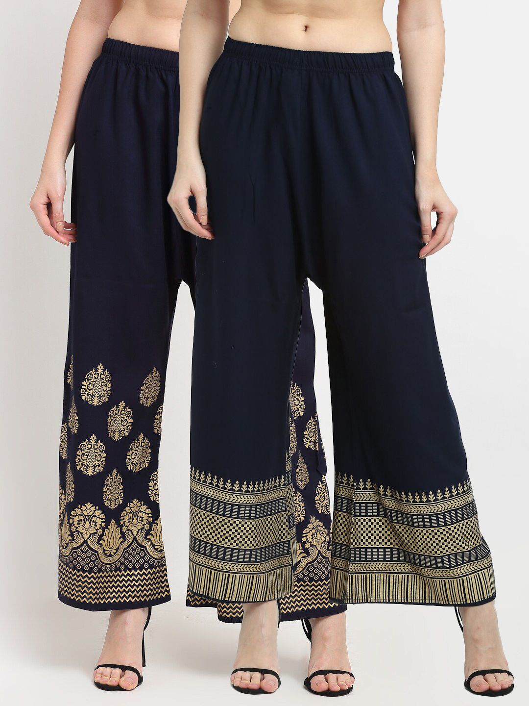 TAG 7 Women Pack Of 2 Palazzos Price in India