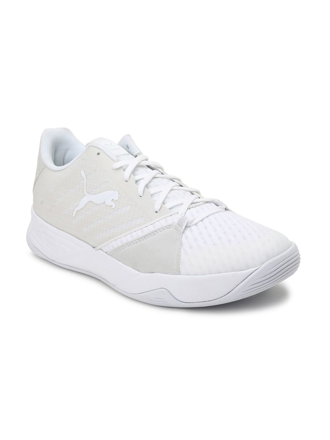 Puma Unisex White Mesh Basketball Accelerate Pro Shoes Price in India