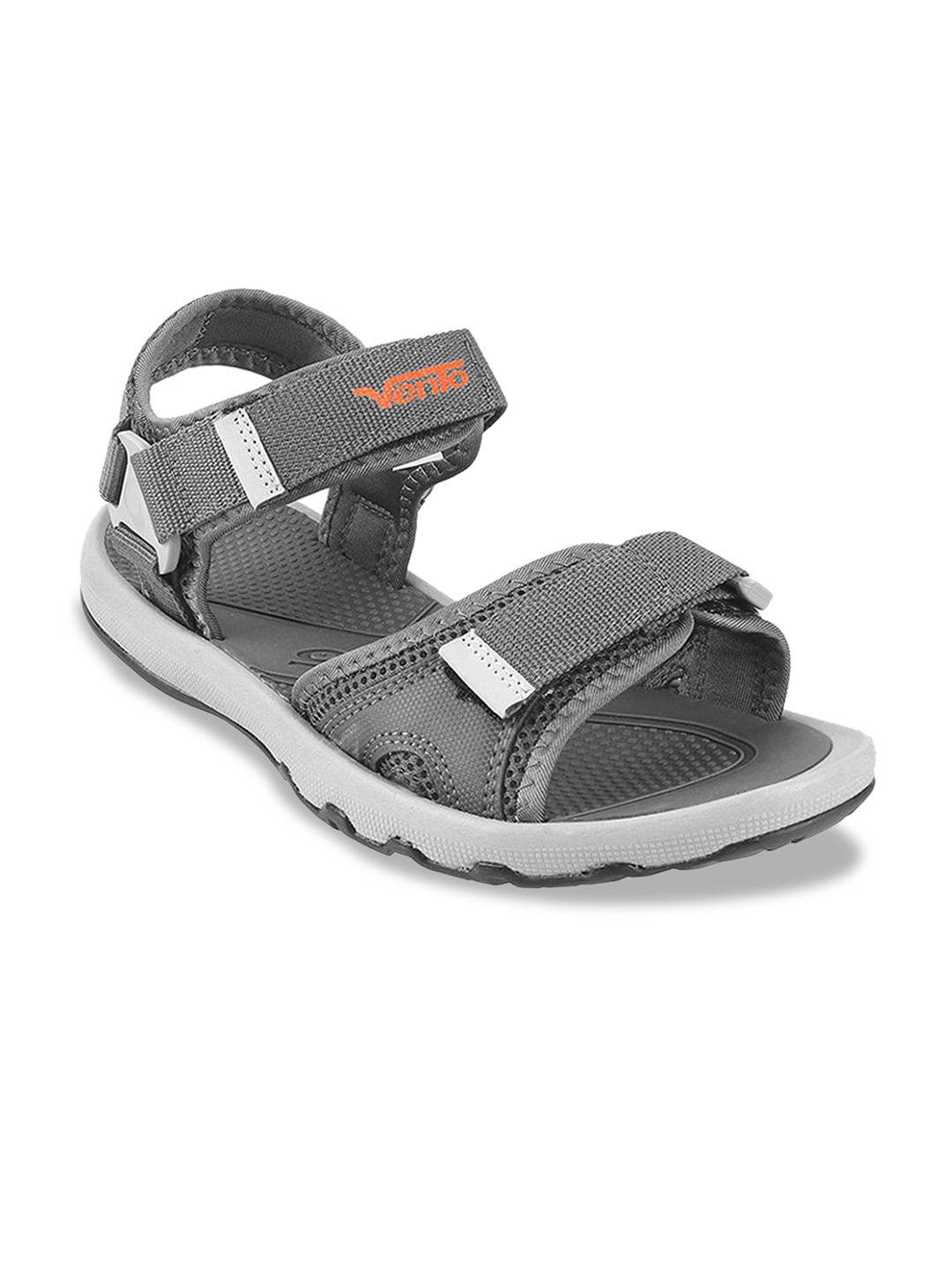 Vento Grey Solid Sports Sandal Price in India