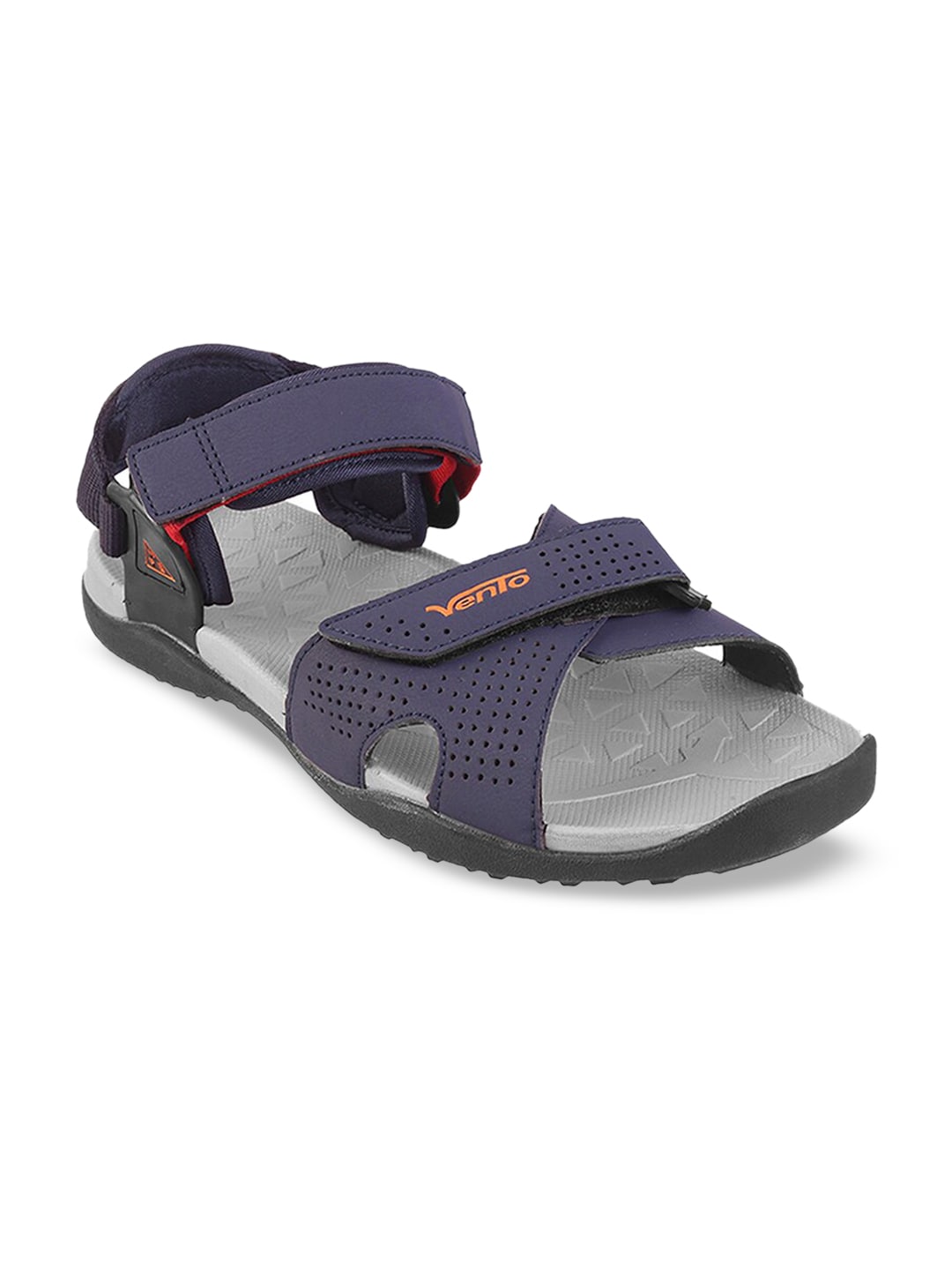 Vento Navy Blue Solid Sports Sandals Price in India